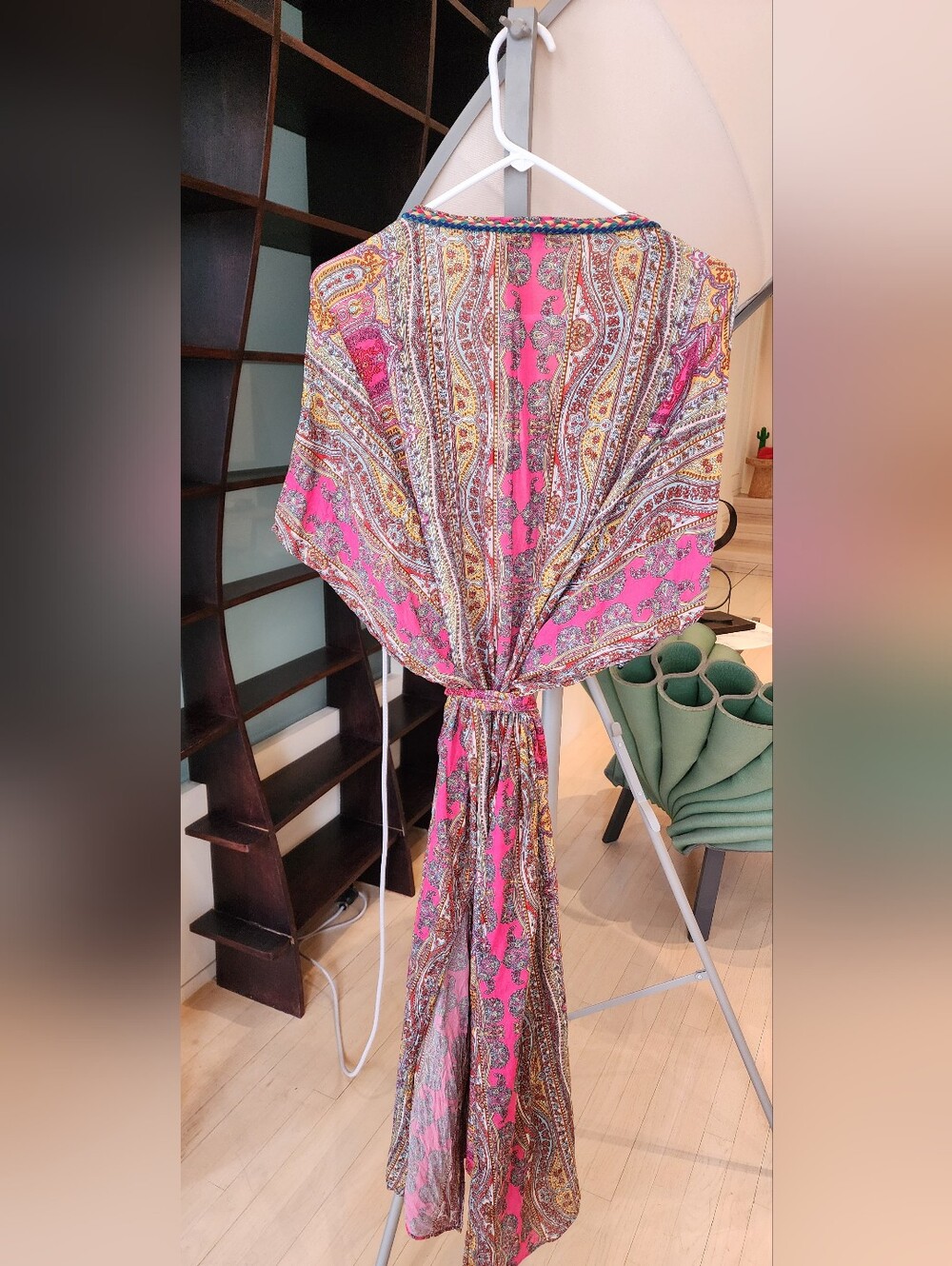Calypso St. Barth Pink Paisley Boho Tunic - Picture 4 of 8